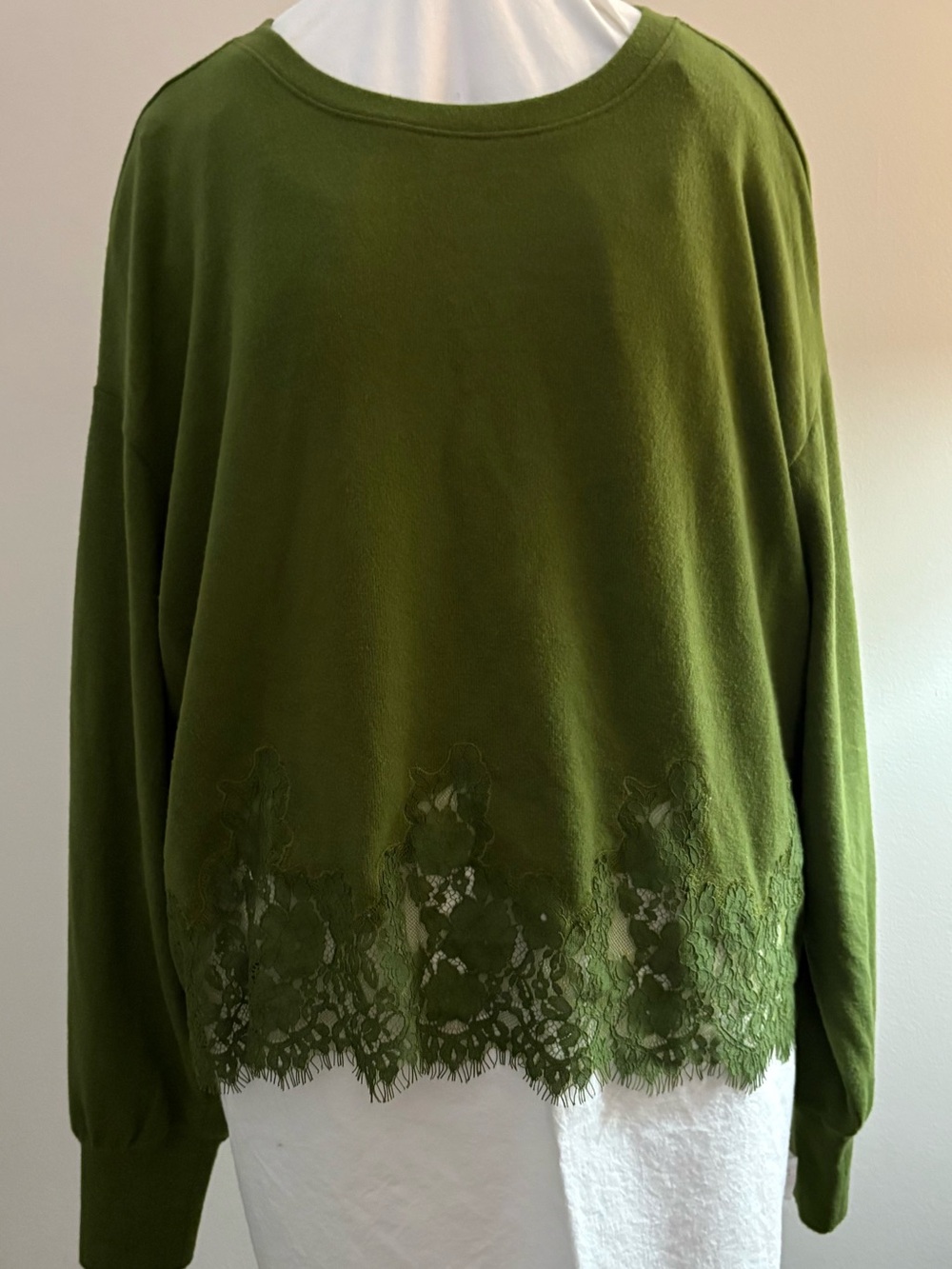 Loft Crewneck Lace Sweater